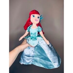 Disney Parks Reversible Ariel Aurora Plush Doll 2 in 1 Princess
